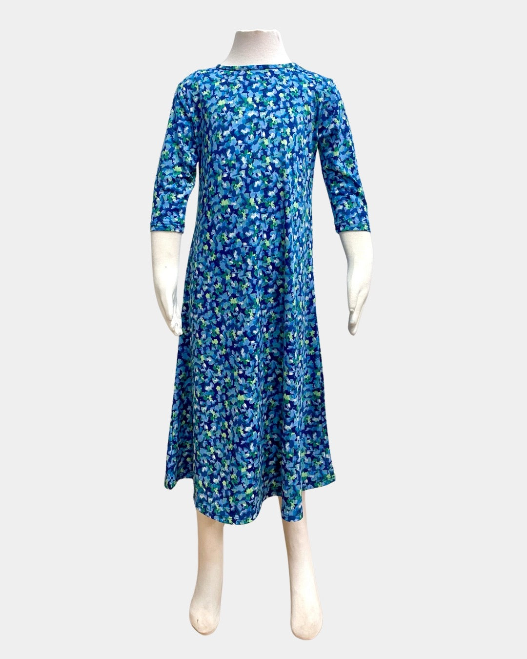 Girls Tunic Dress - Blue Floral