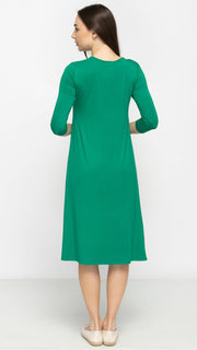 A-Line Sweatshirt Dress - Kelly Green *XS ONLY*