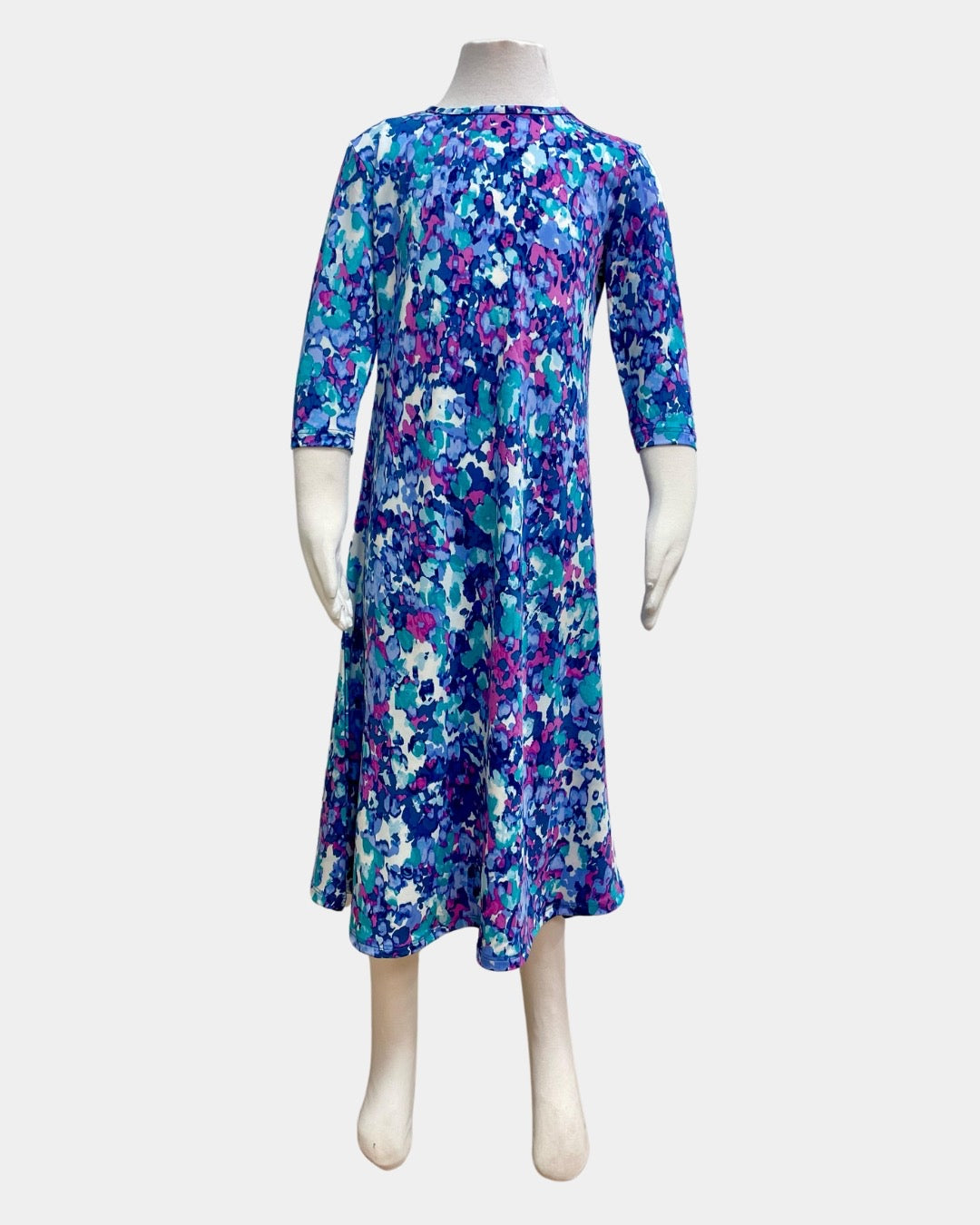 Girls Tunic Dress - Purple Floral