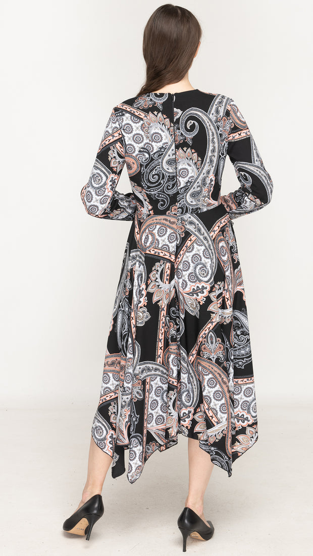 Handkerchief Dress - Paisley Print