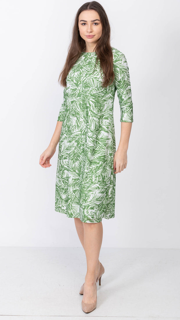 A-Line Dress - Green Ivy