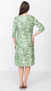 A-Line Dress - Green Ivy