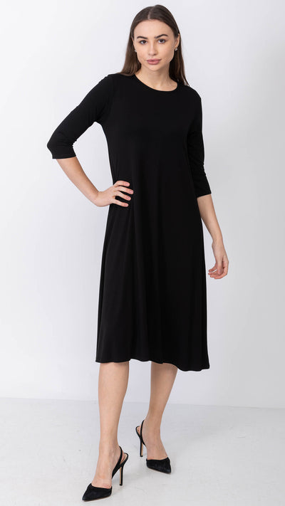 A-Line Dress Bamboo Jersey - Black