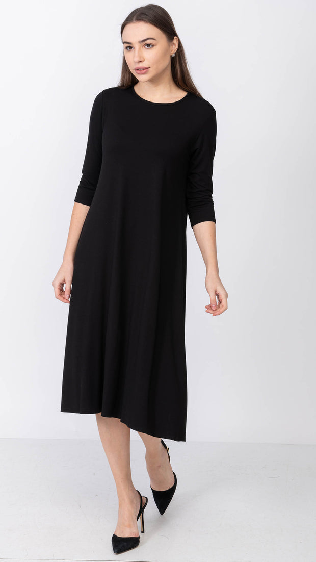 A-Line Dress Bamboo Jersey - Black
