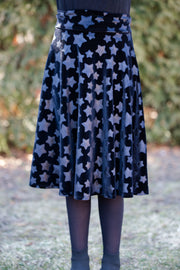 Embossed Velvet Circle Skirt - *2 Colors*