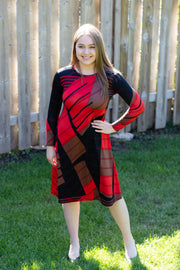 A-Line Dress - Red Check *XS & SMALL ONLY*