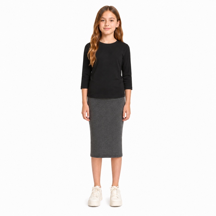 Girls Pencil Skirts- Soft Terry