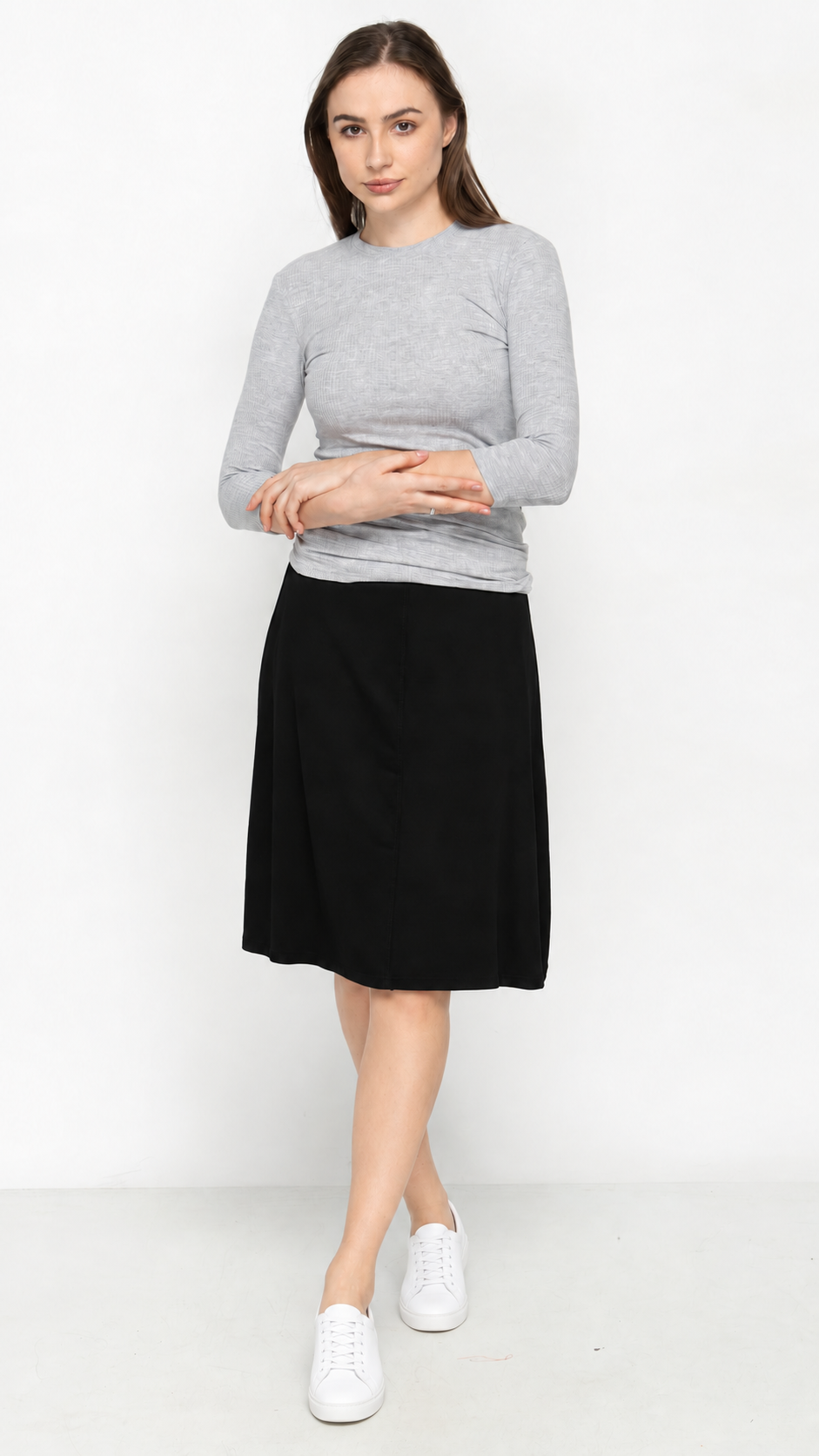 KMW Style 1106LJ Black Jersey Skirt - Hero