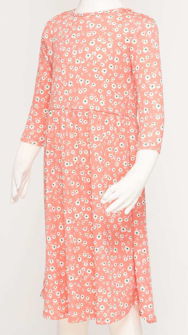 Girls Play Dress - Coral Floral