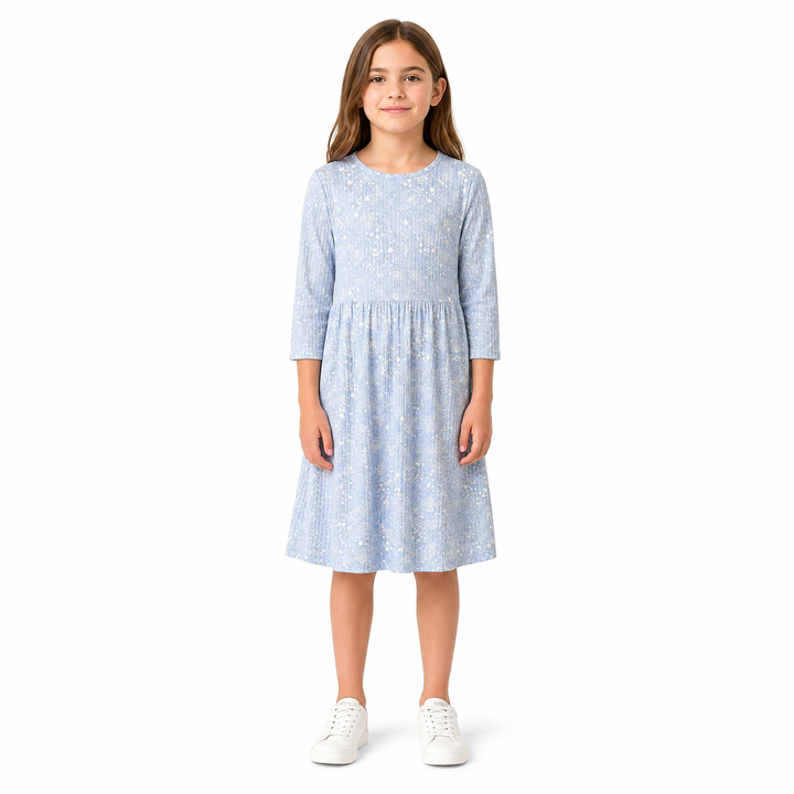 Girls Ribbed Play Dress