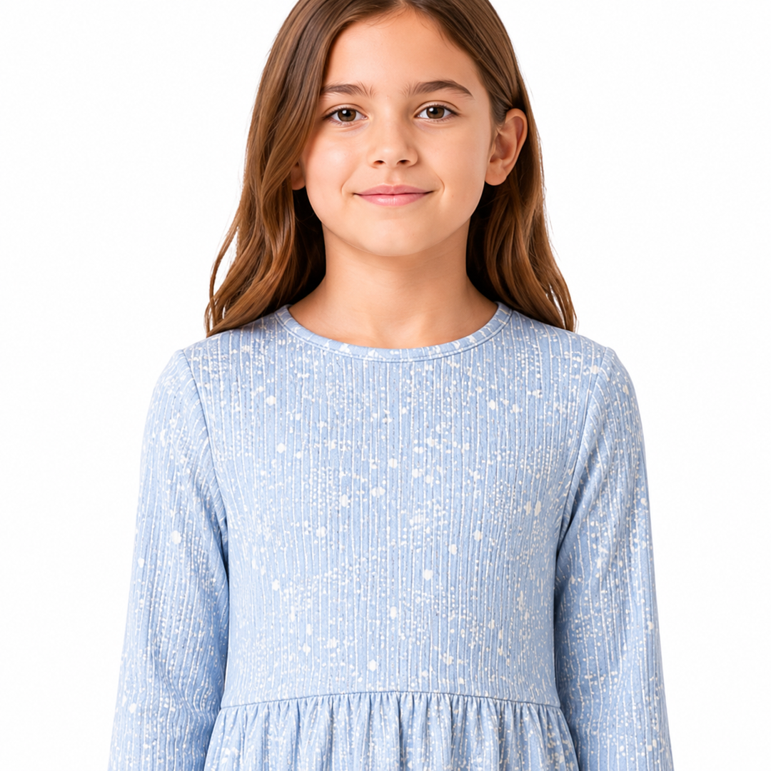 Girls Ribbed Play Dress