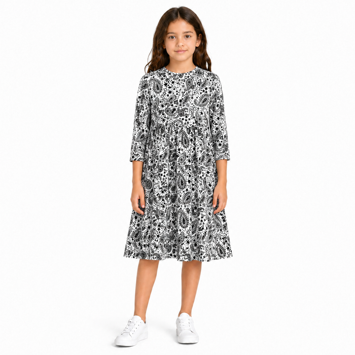 Girls Play Dress Ribbed