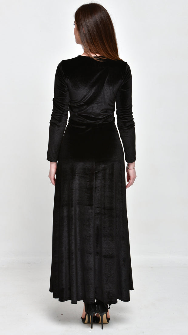 Maxi Belted Dress - Velvet