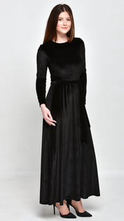 Maxi Belted Dress - Velvet