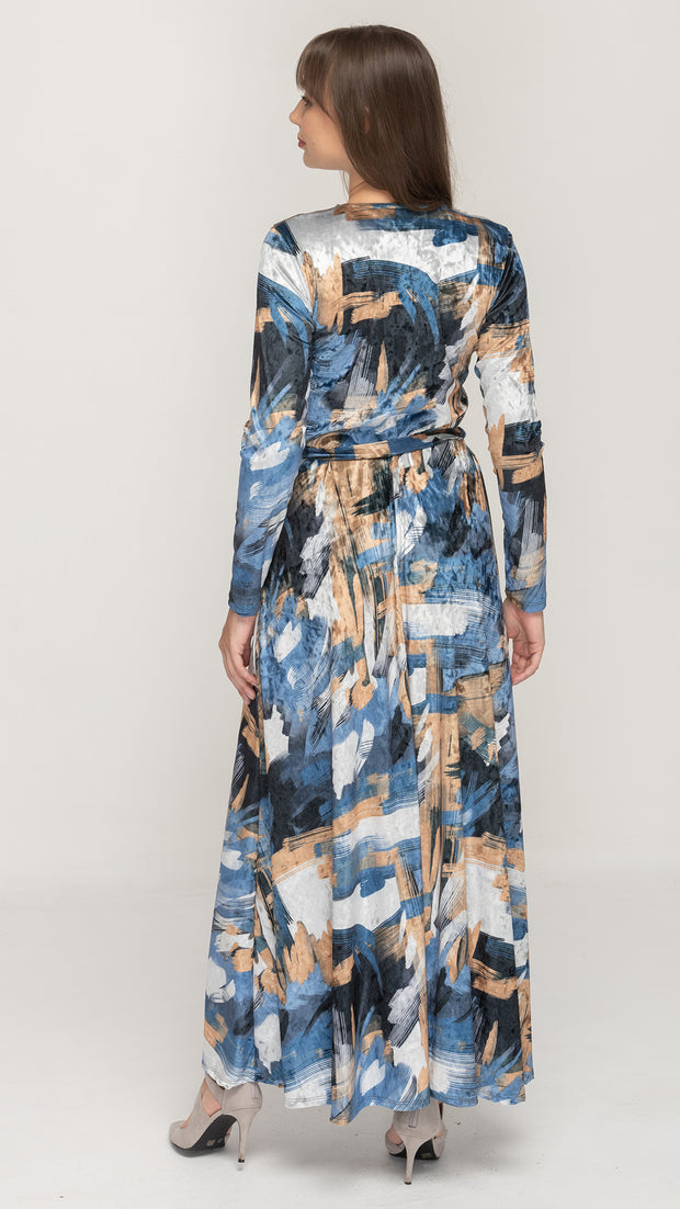 Maxi Dress - Velvet Print