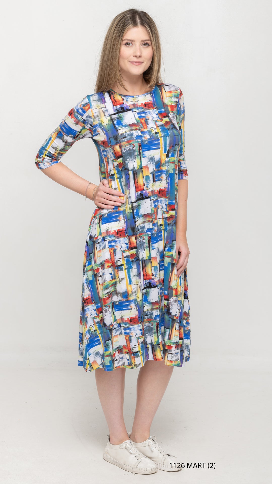 A-Line Jersey Dress Royal Modart KMW A-Line Jersey Dress Royal Modart KMW
