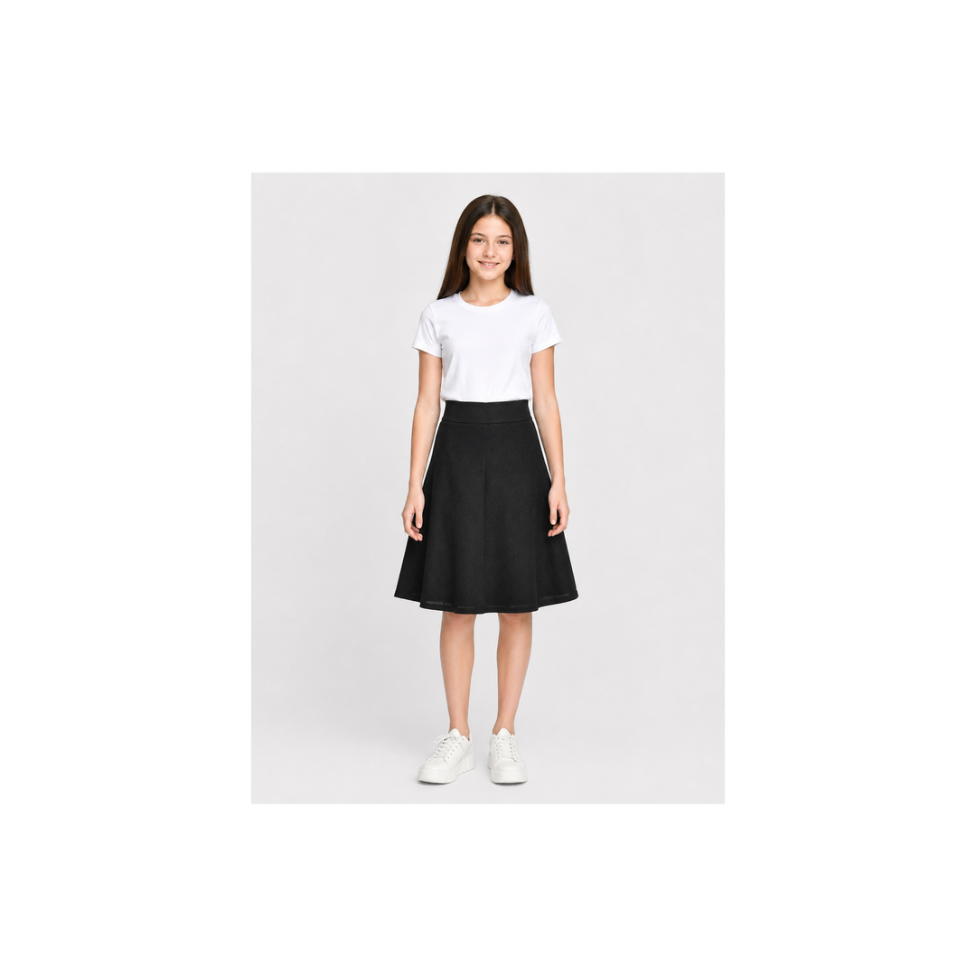 Girls  Flare Skirt - Stretch Denim