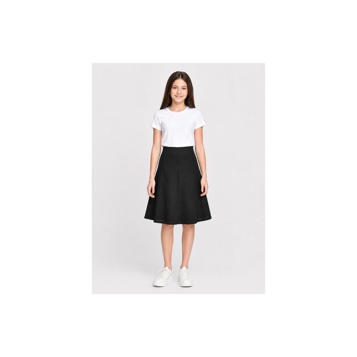 Girls  Flare Skirt - Stretch Denim