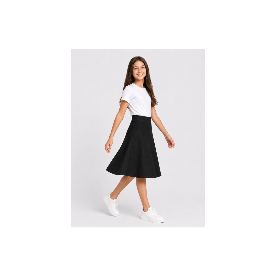 Girls  Flare Skirt - Stretch Denim