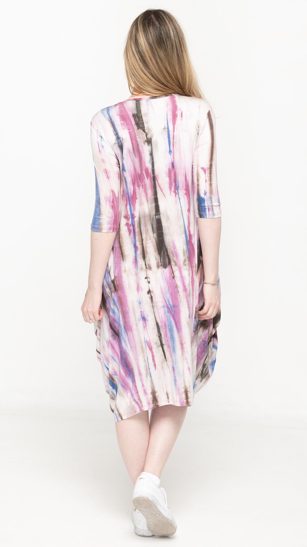 Boho Dress Pink/Brown Tie dye