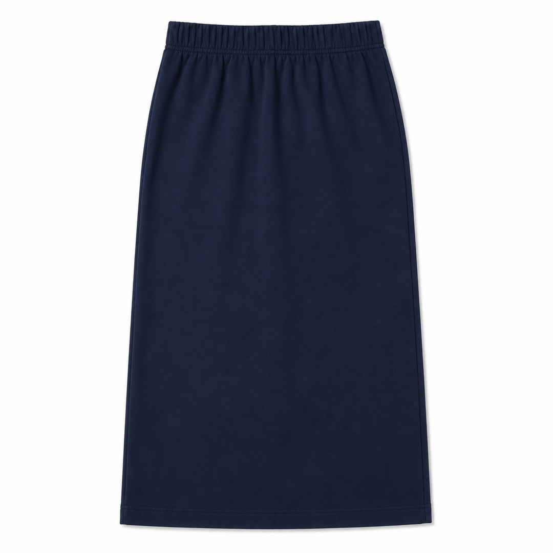 Girls Midi Tube Skirt - Navy