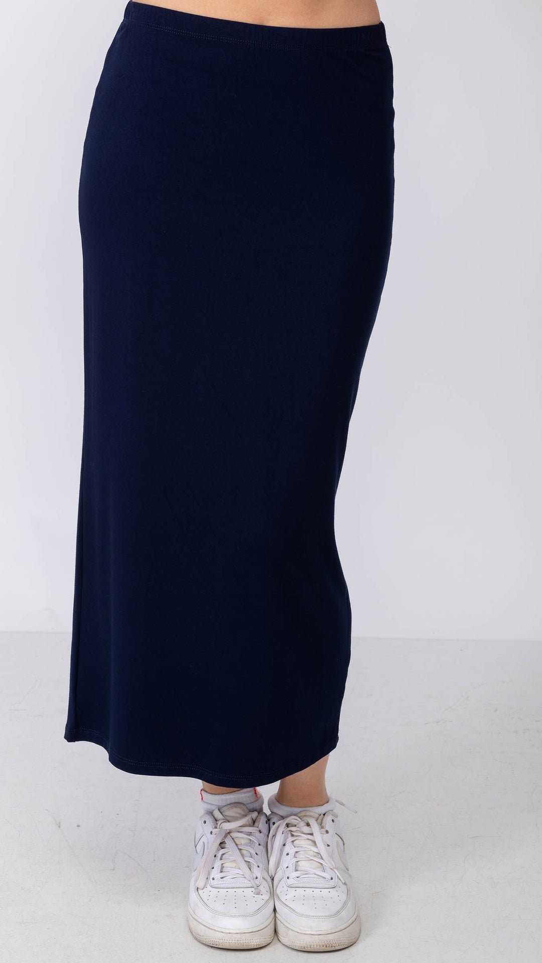 1219 Jersey Tube Skirt Navy