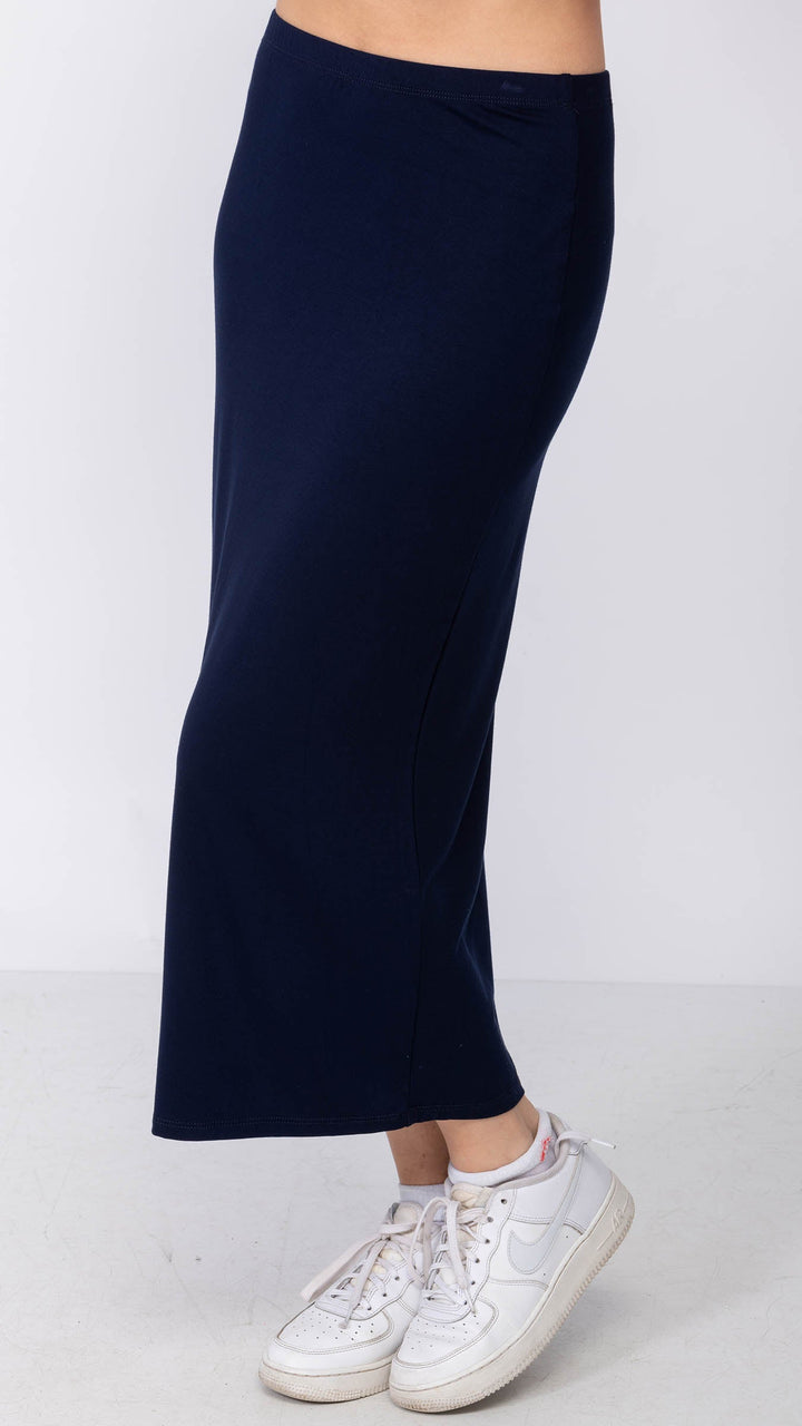 1219 Jersey Tube Skirt Navy
