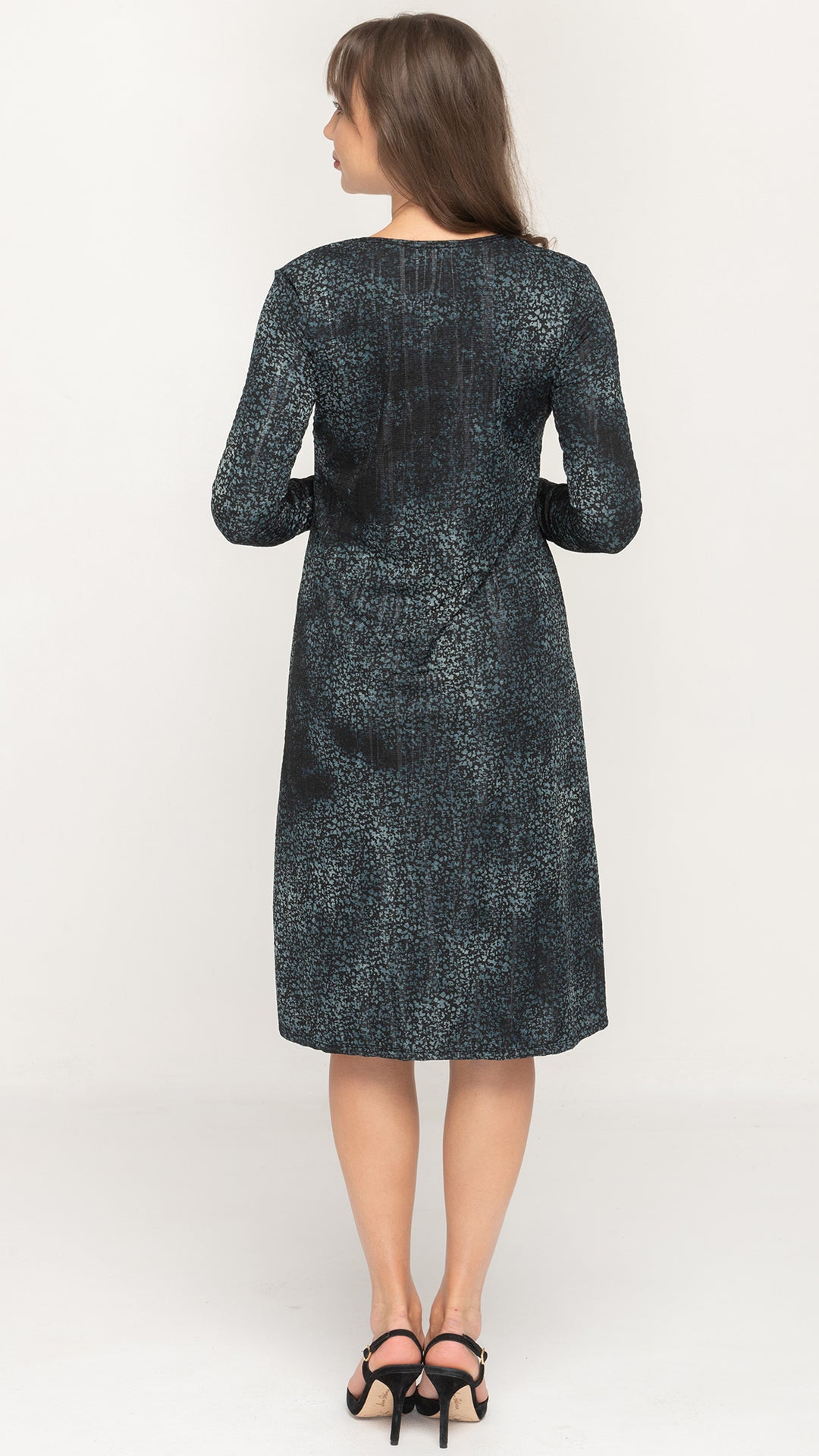A-Line Dress - Green Burnout KMW A-Line Dress - Green Burnout KMW