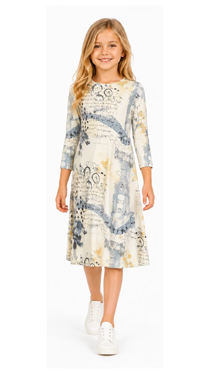 Girls Tunic Dress - Graffiti Print