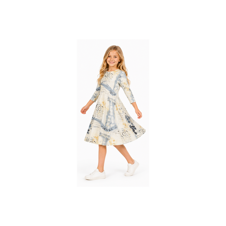 Girls Tunic Dress - Graffiti Print