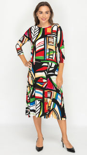 A-Line Dress - Multi Print *XS & SMALL ONLY*