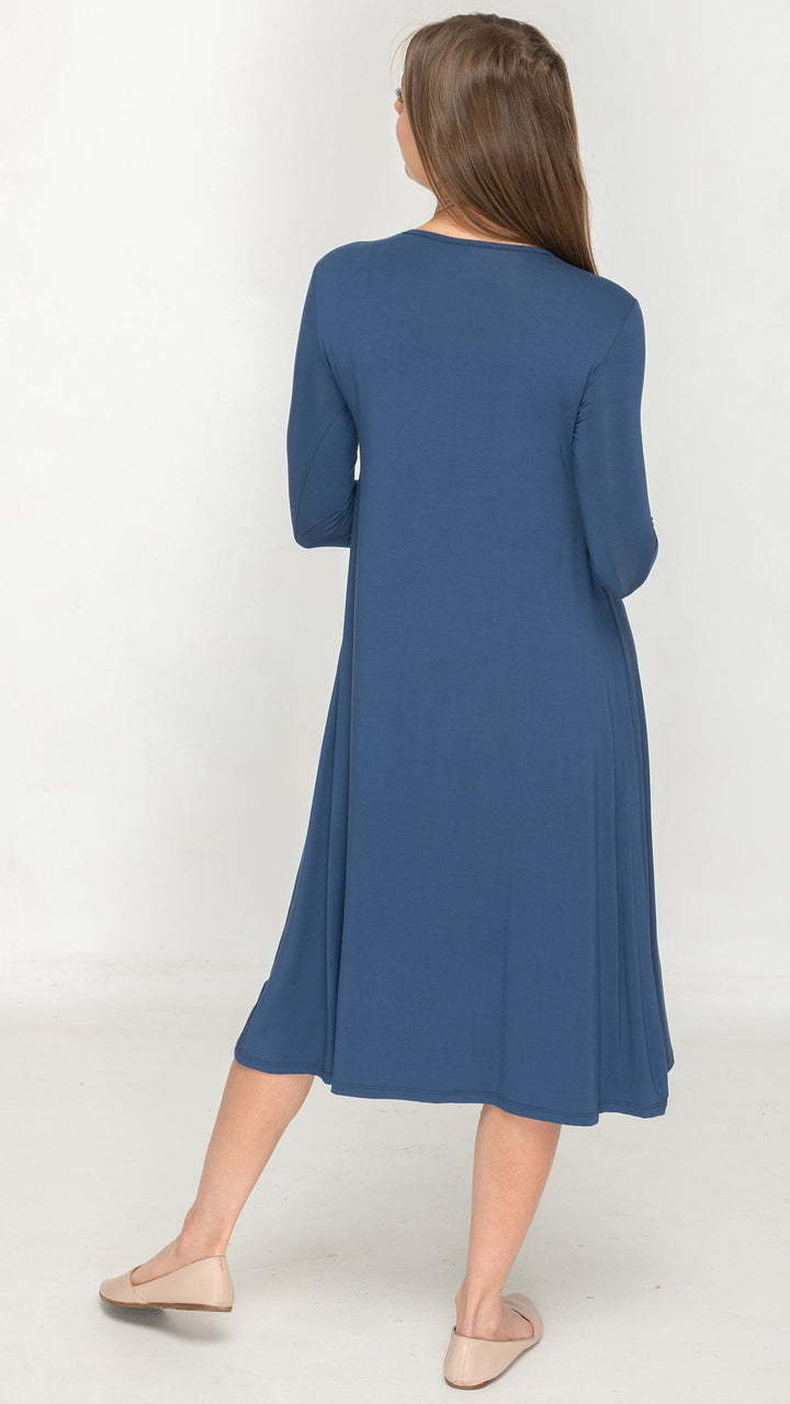 1526 Bamboo Jersey Dress Denim