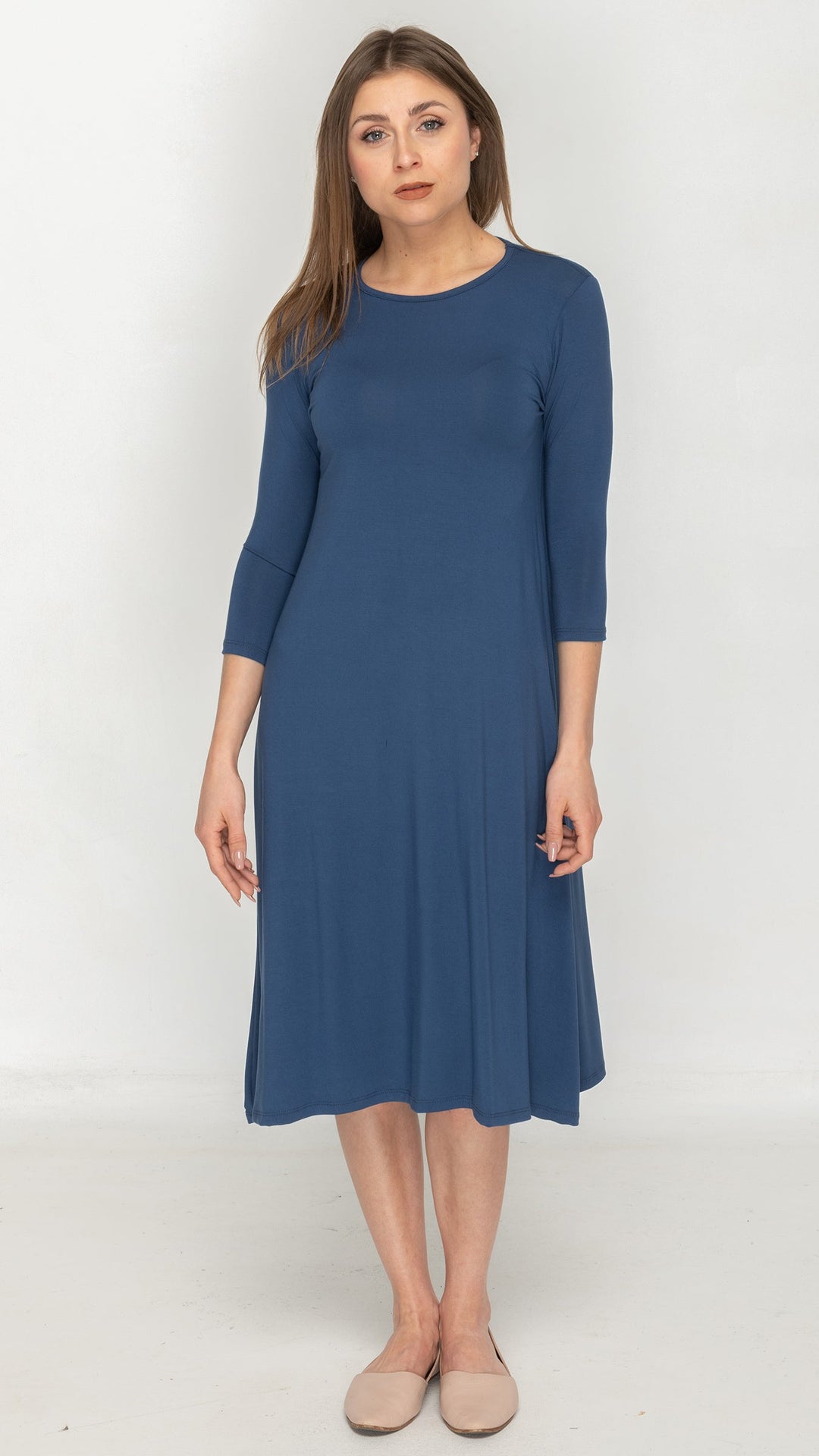 1526 Bamboo Jersey Dress Denim