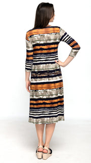 A-Line Dress - Jungle Stripe