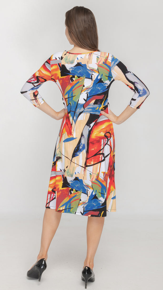 A-Line Dress - Bold Print