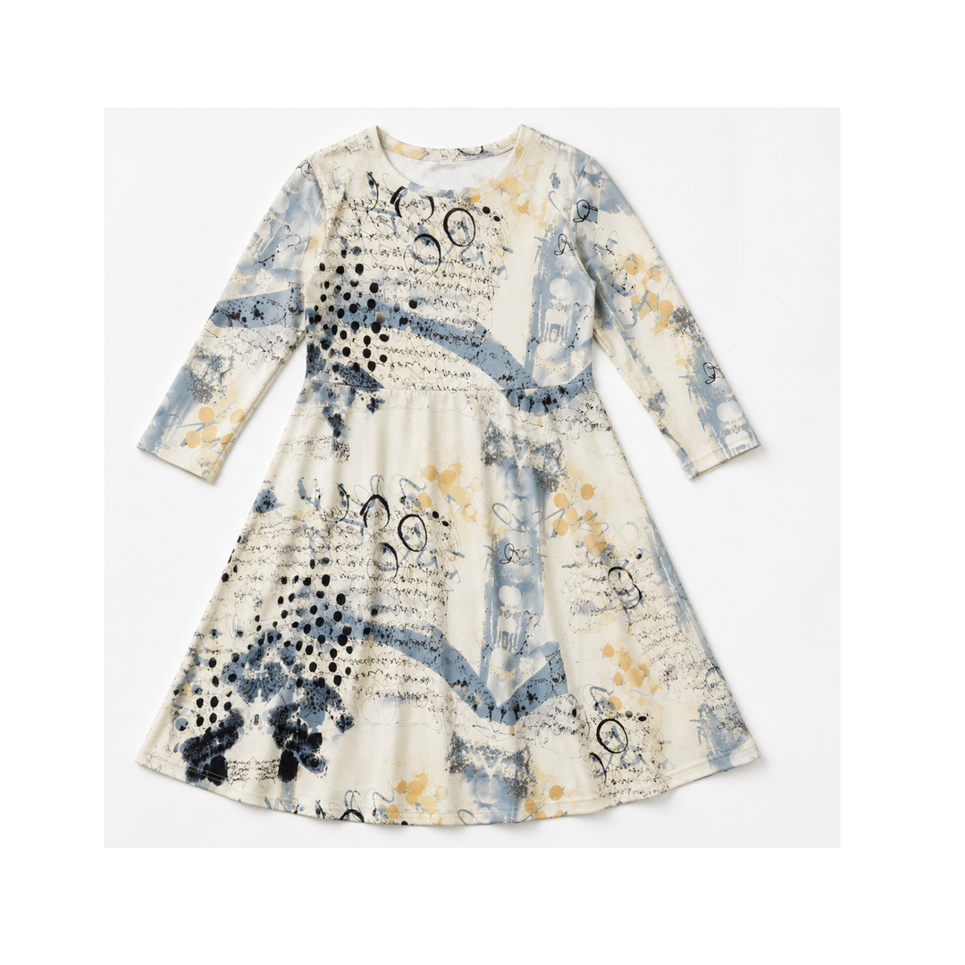 Girls Tunic Dress - Graffiti Print