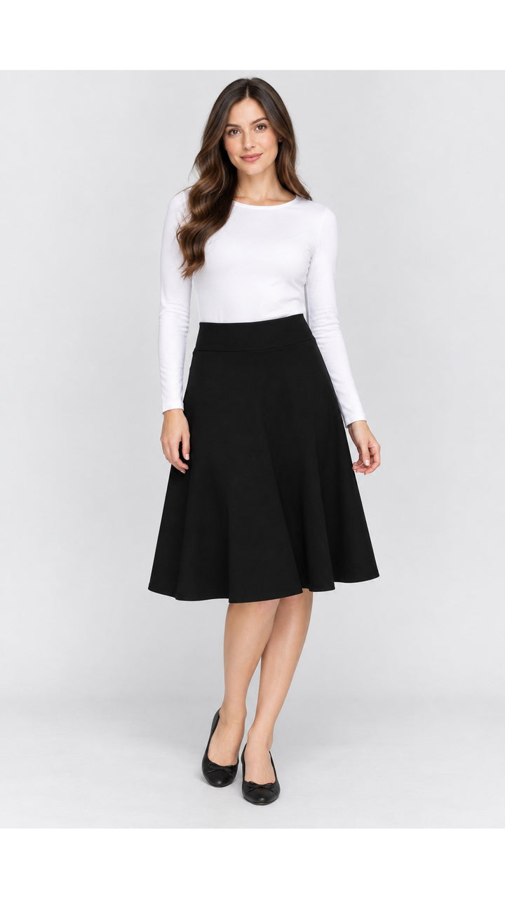 KMW Style 1602 25" Black Circle Skirt - hero front view