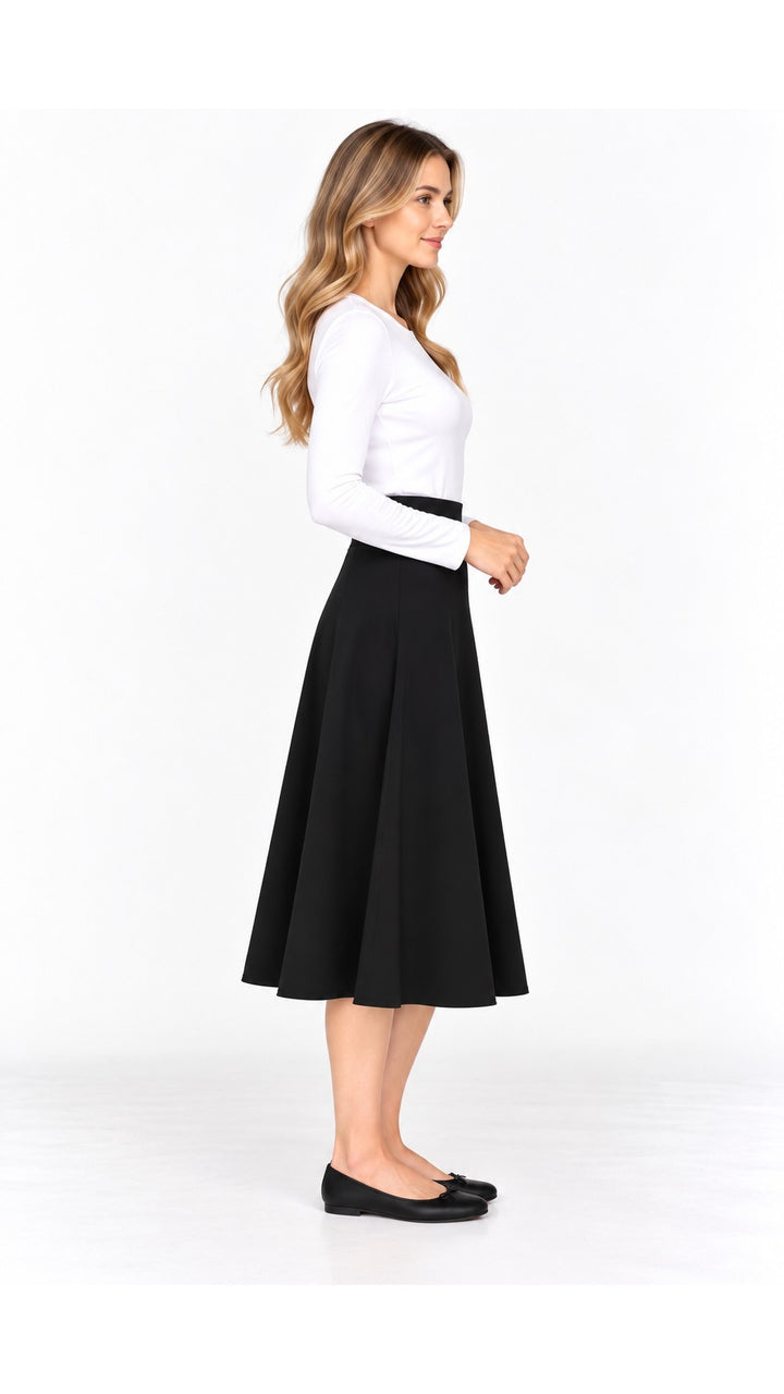 KMW Style 1602 Black Circle Skirt 31 inch - Side