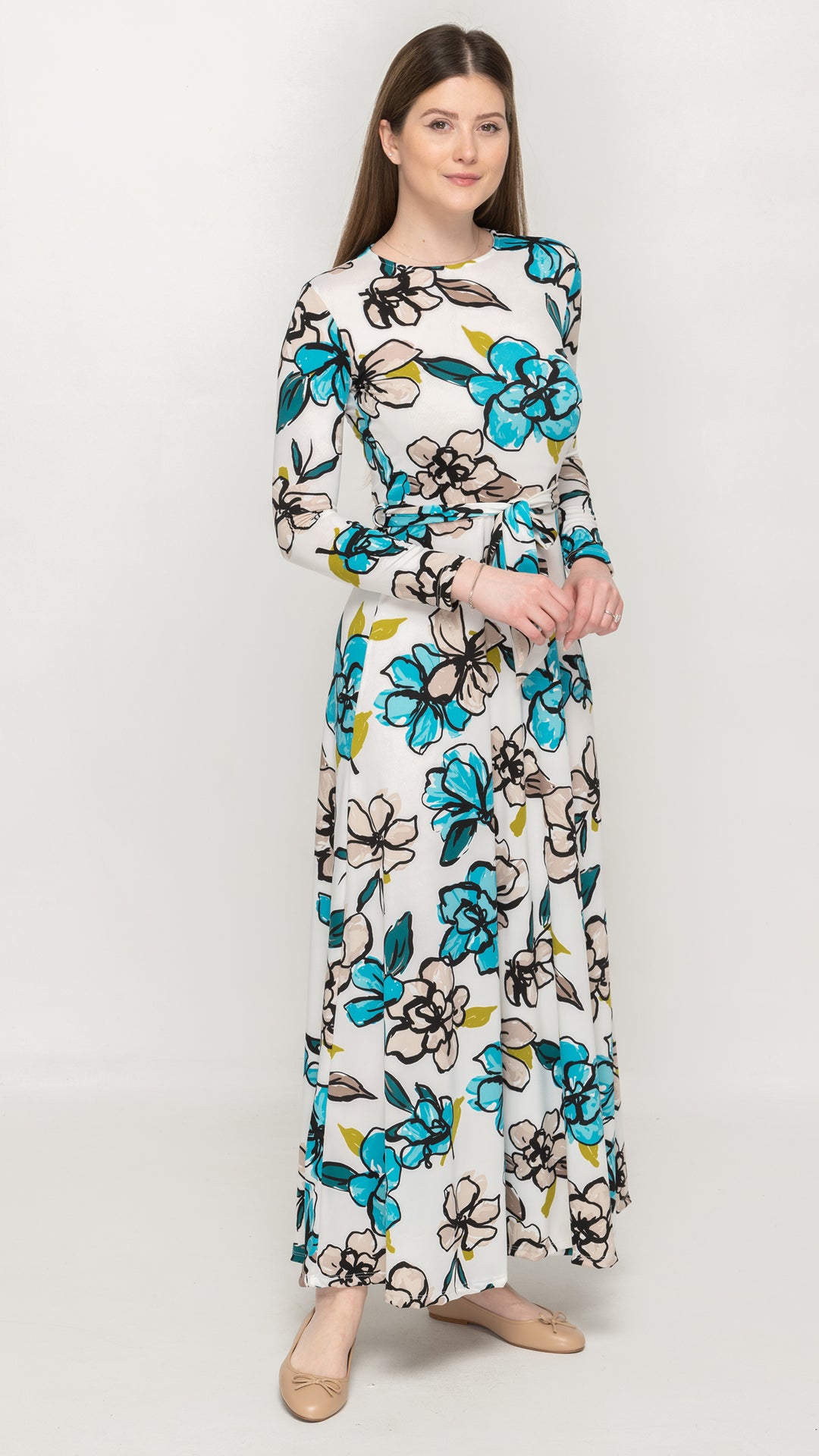 Maxi Belted Dress