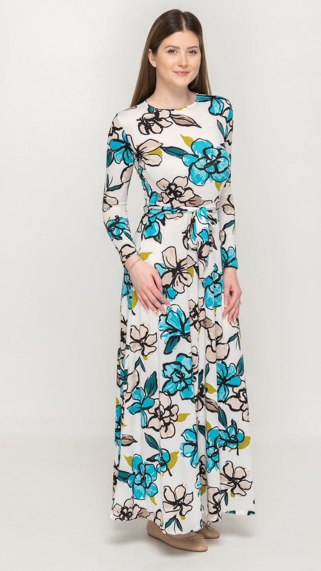 Maxi Belted Dress