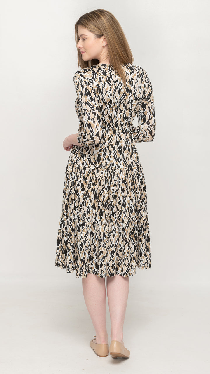 Tiered Drawstring Dress