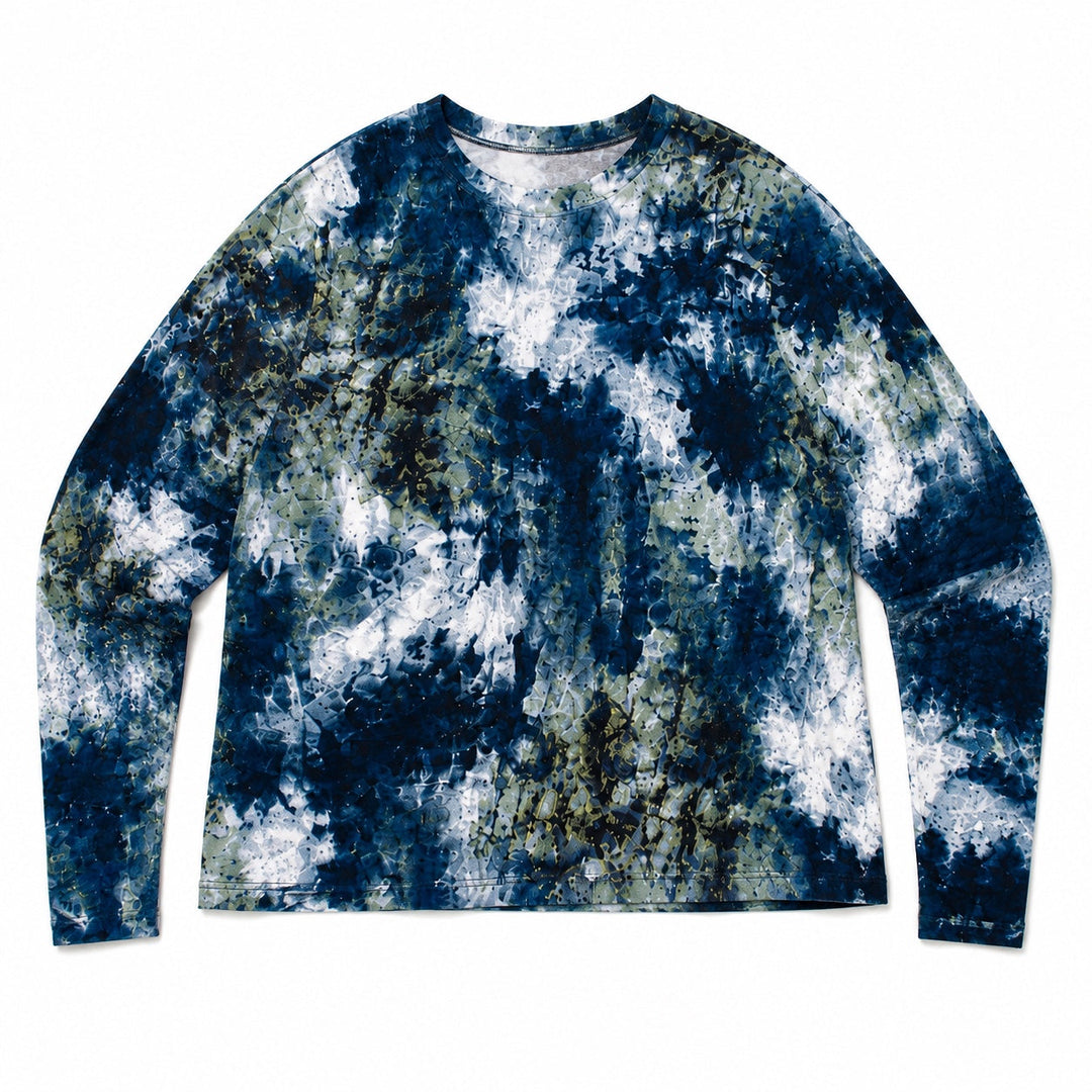 KMW 1909 Blue Abstract top flatlay