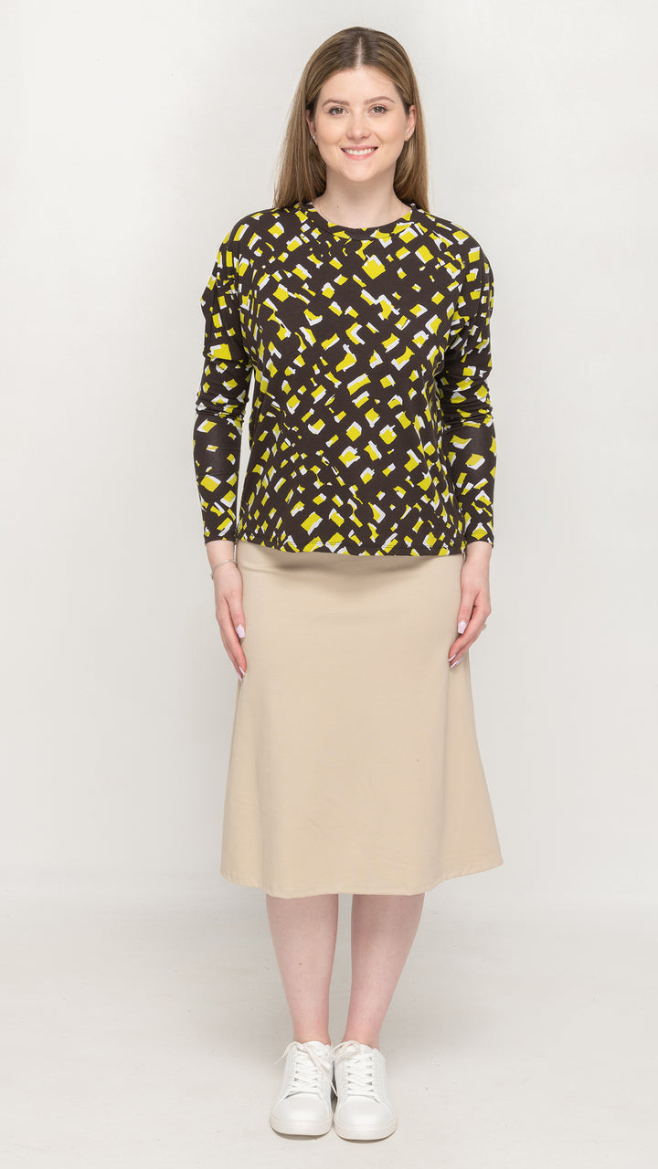 Dolman Monkey Top - Neon Geo Print