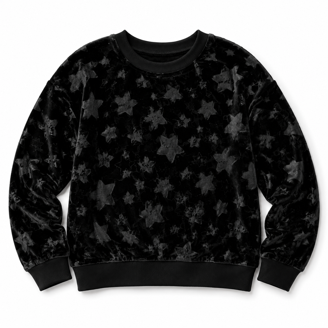 Girls Embossed Star Top - *2 Colors*