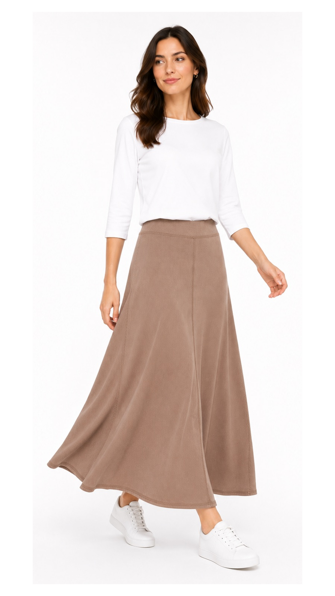 Maxi Skirt - Mocha Rib