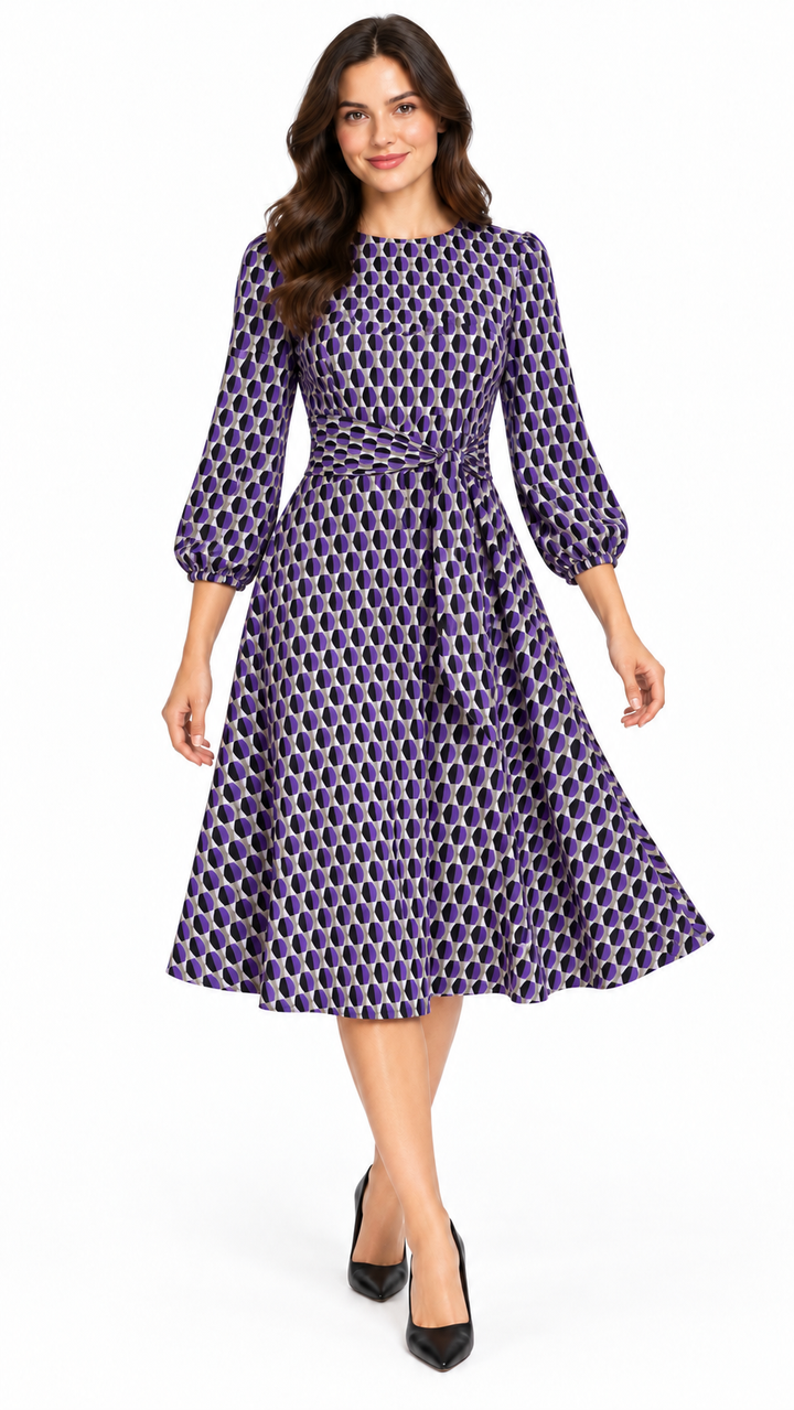 Amethyst Geo Dress