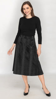 Structured A-Line Skirt