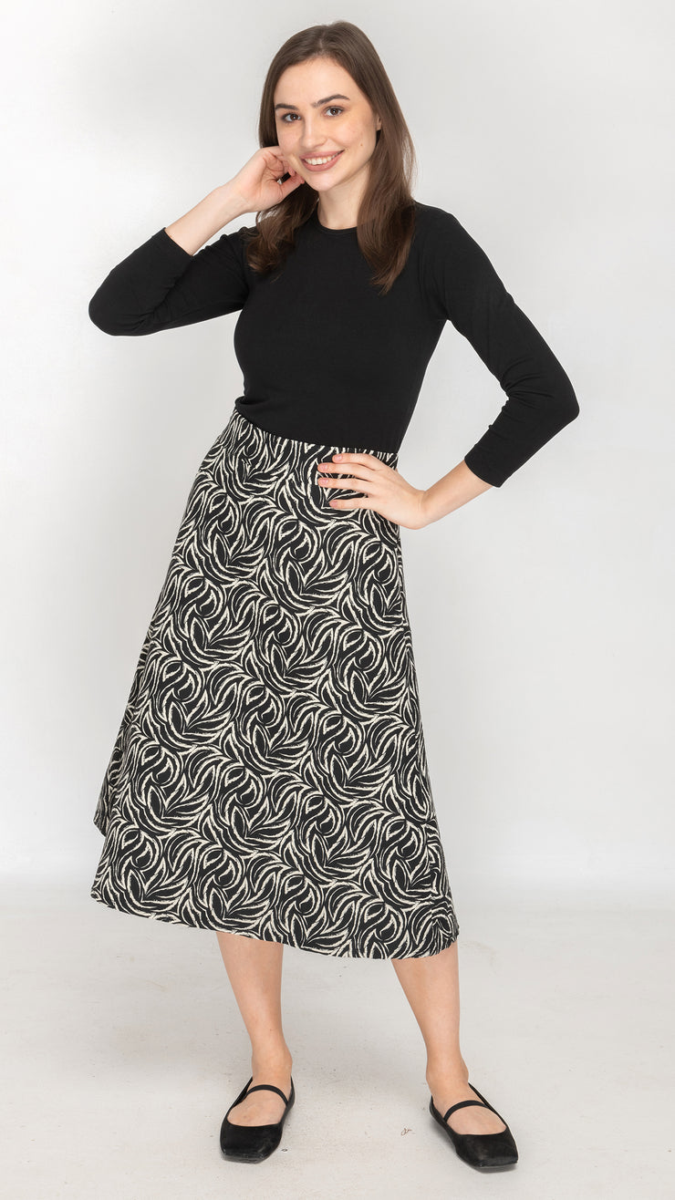 Structured A-Line Skirt