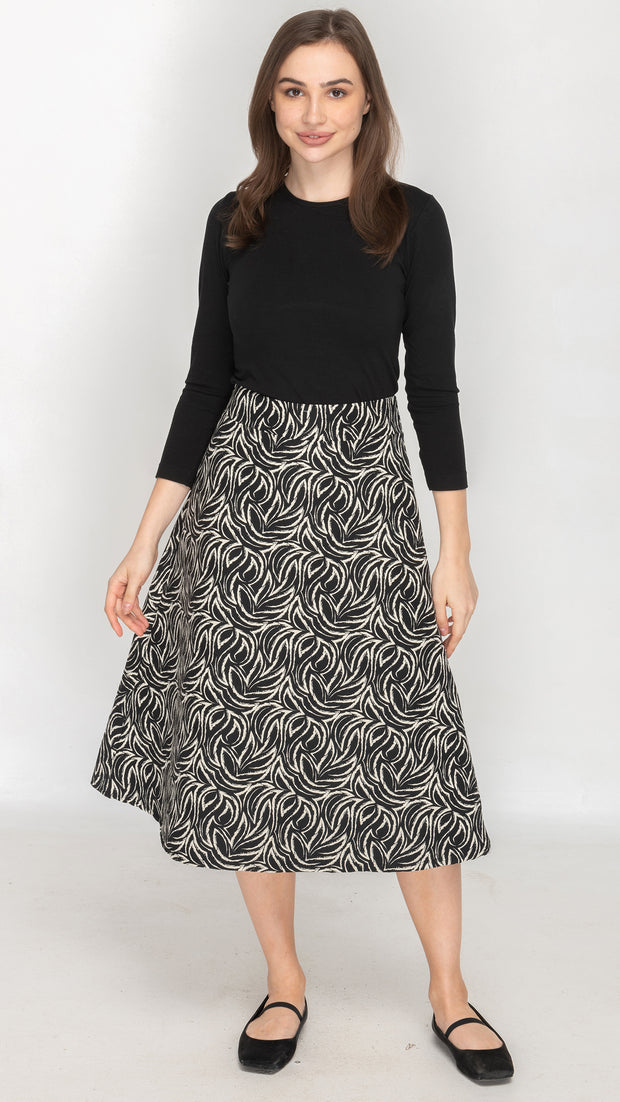 Structured A-Line Skirt