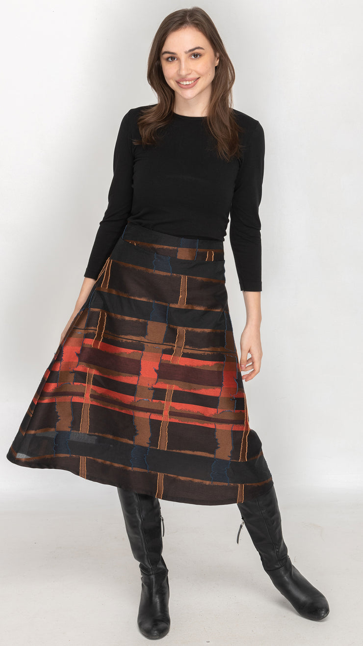 Structured A-Line Skirt